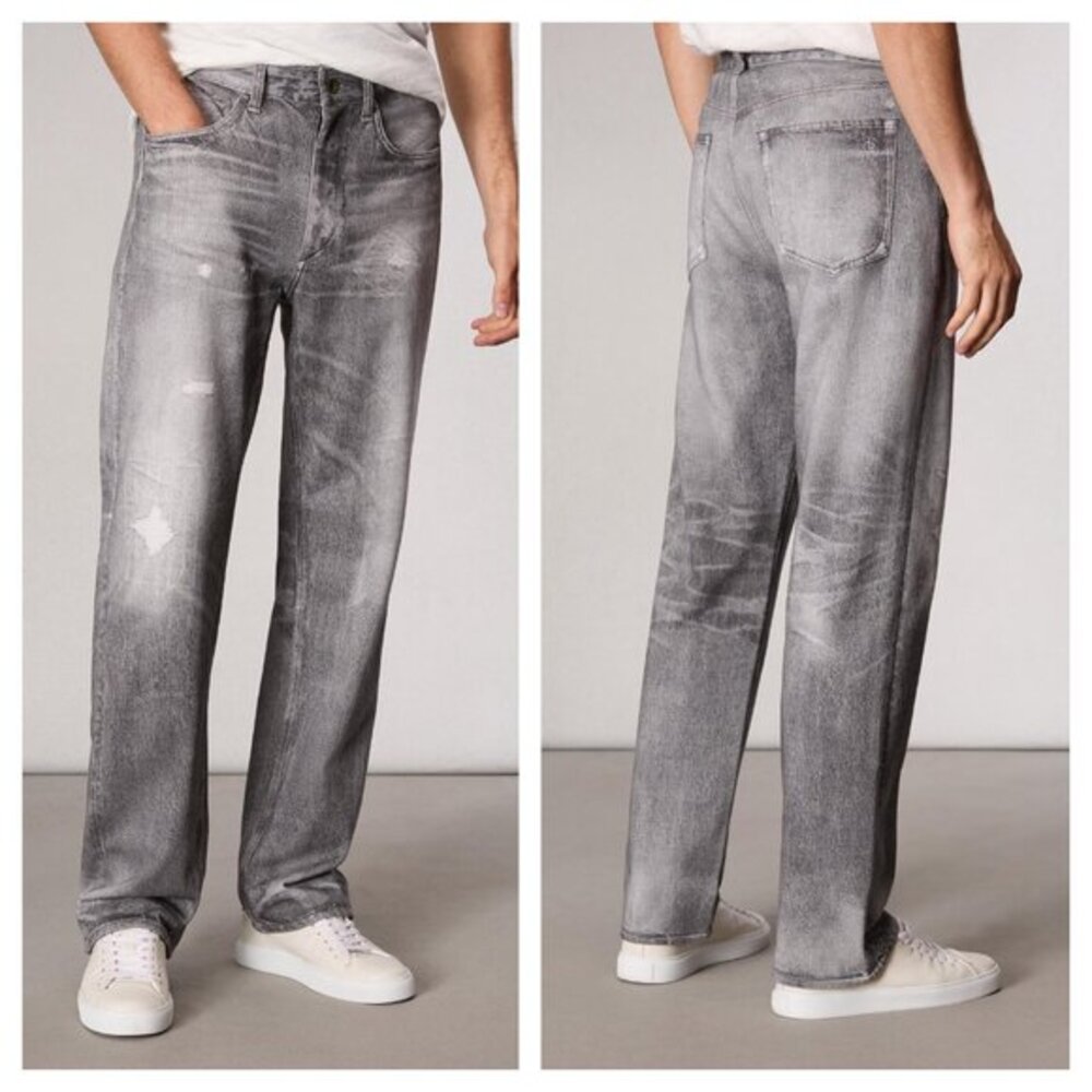 Men's rag & bone rbMIRAMAR Fleece Fit 4 Pant 29 Greyscale